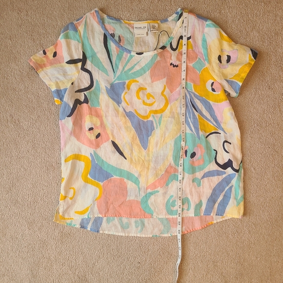 NWT Rachel Zoe Linen Top - Picture 4 of 5